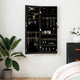 VIDAXL -Schmuckschrank mit Spiegelwand -montiert 37,5 x 10 x 106 cm Schwarz