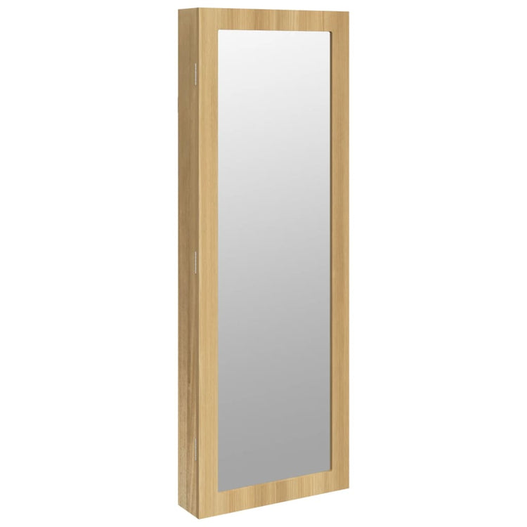 VIDAXL -Schmuckschrank mit Spiegelwand -montiert 37,5 x 10 x 106 cm