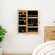 Vidaxl -Schmuckschrank mit Spiegel und LED -Wand -montiert