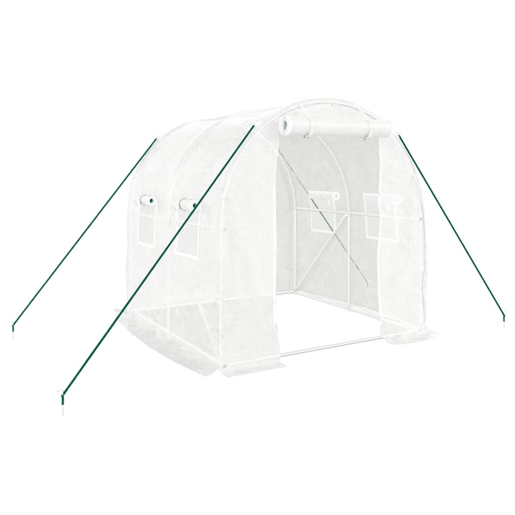 Vidaxl Tuinkas mit Stahlrahmen 4 m² 2x2x2 m