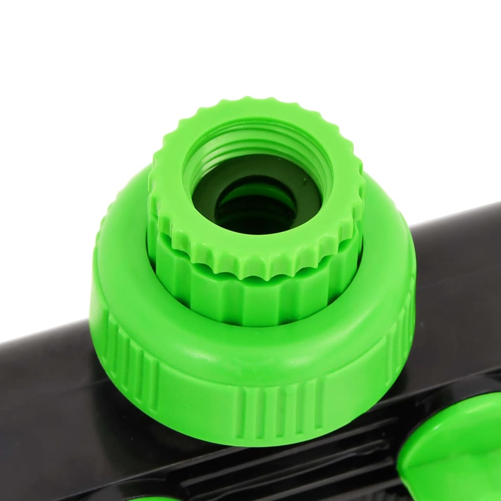Vidaxl Kraanadapter 4-Wege 19,5x6x11 cm pp grün und schwarz