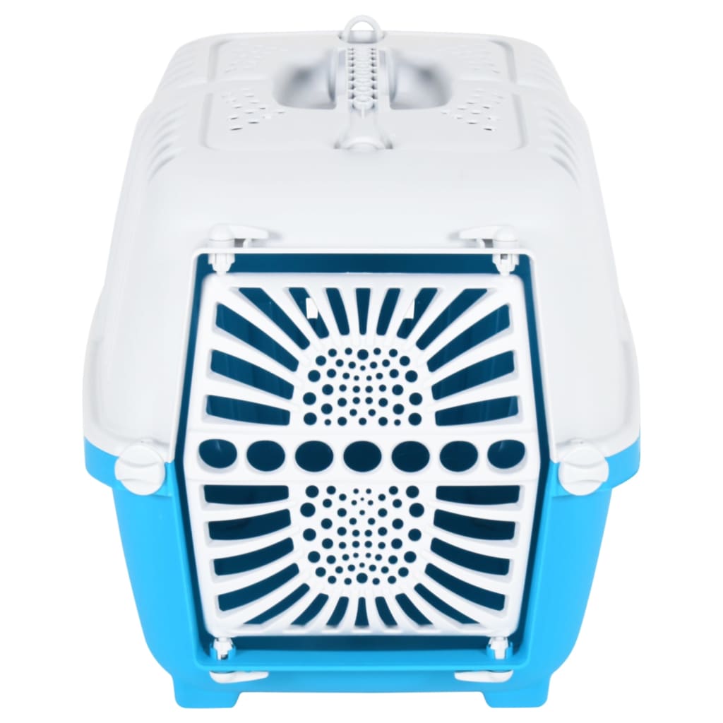 VIDAXL -Reisekorb 48x31.5x33 cm Polypropen weiß und blau