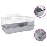 Vidaxl Tier Loft Smalltiere 100x53x46 cm Polypropen Metallgrau - afbeelding 1