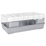 Vidaxl Tier Loft Smalltiere 118x59x46 cm Polypropen Metallgrau - afbeelding 3