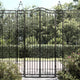 Vidaxl Poort 121x8x200 cm Schmiedeeisen schwarz