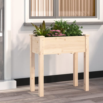 VIDAXL -Pflanzer mit Auskleidung 71x37x76 cm Festkieferholz