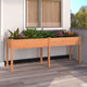VIDAXL -Pflanzer mit Auskleidung 203x53x76 cm Festkiefernbraun