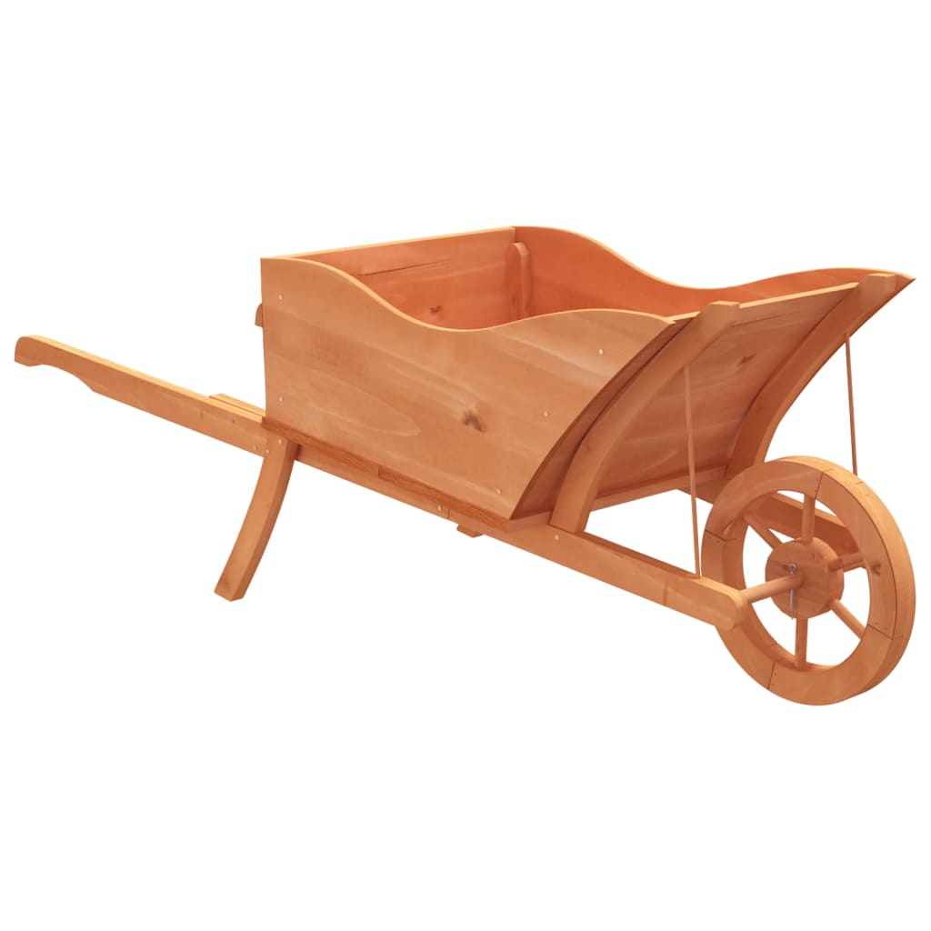 VIDAXL -Pflanzer Schubkarren 128x45.5x43 cm Festkieferholz