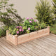 Vidaxl -Pflanzer mit 120 x 45 x 25 cm Festkieferholz angehoben