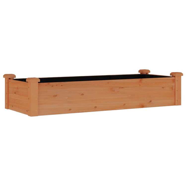 Vidaxl -Pflanzer mit 120 x 45 x 25 cm Kiefernbraun angehoben
