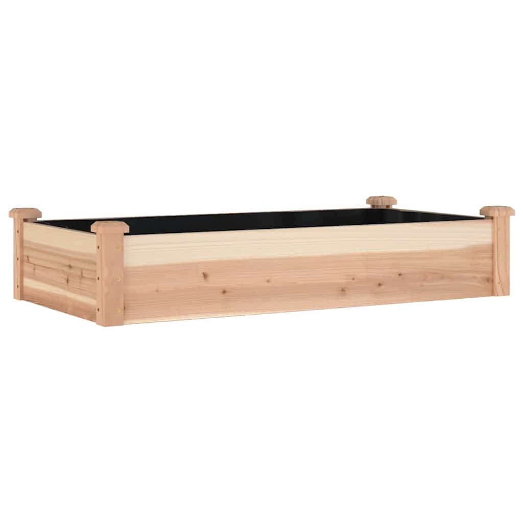 Vidaxl -Pflanzer mit 120 x 60 x 25 cm Festkieferholz angehoben