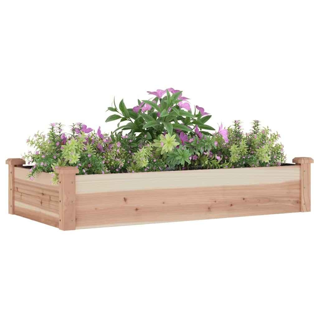 Vidaxl -Pflanzer mit 120 x 60 x 25 cm Festkieferholz angehoben