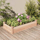 Vidaxl -Pflanzer mit 120 x 60 x 25 cm Festkieferholz angehoben