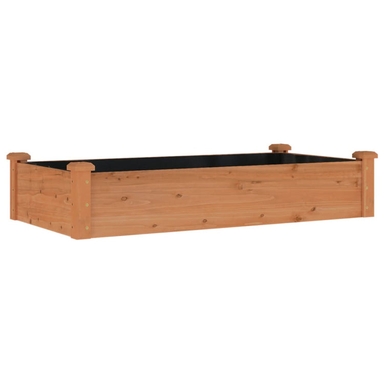 Vidaxl -Pflanzer mit 120 x 60 x 25 cm Kiefernbraun angehoben