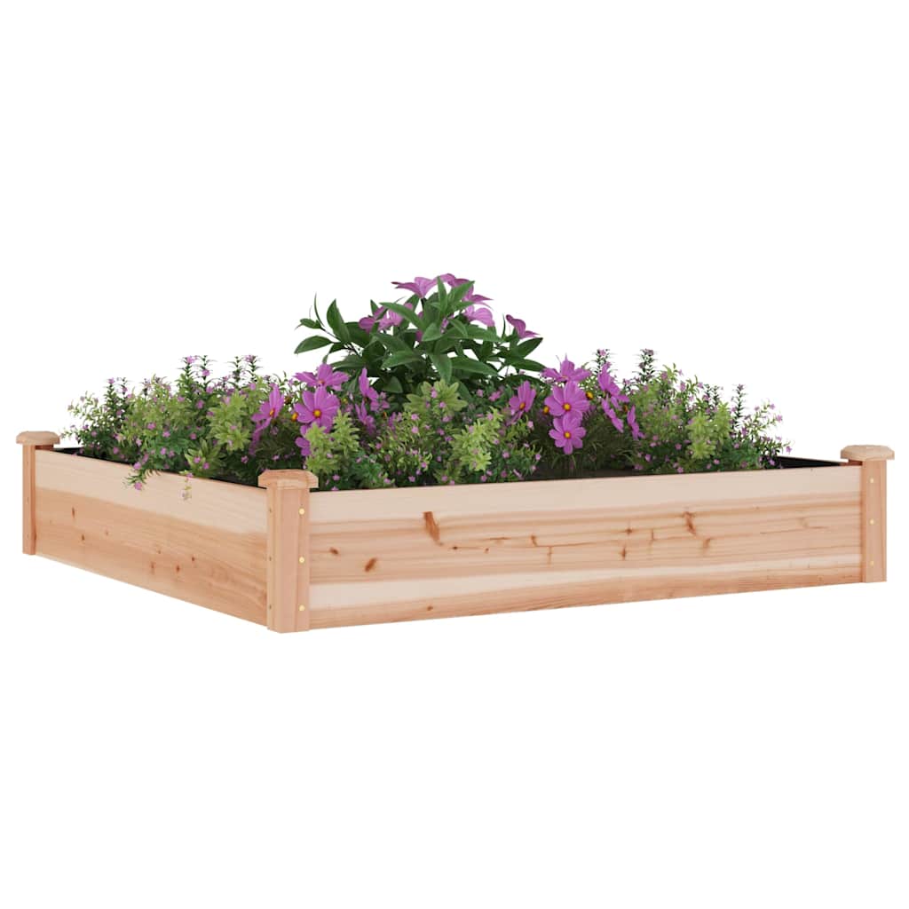 VIDAXL -Pflanzer mit 120x120x25 cm Festkieferholz angehoben