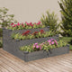 VIDAXL -Pflanzer erhöht 120x120x56 cm Festkieferngrau grau grau