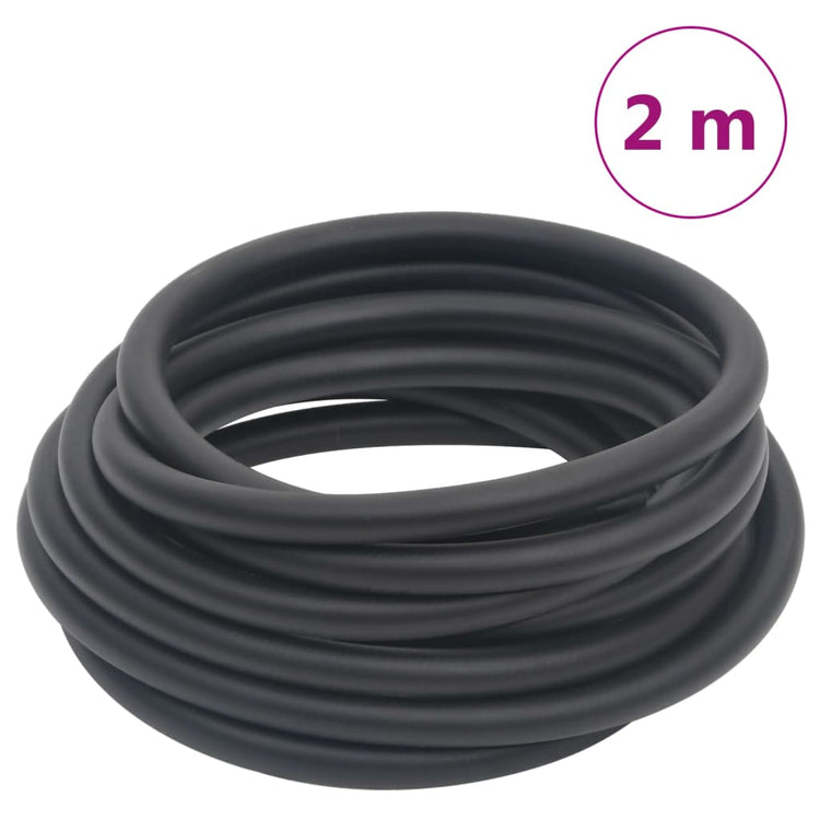 Vidaxl Air Hose Hybrid 0,6 '' 2 m Gummi und PVC Schwarz
