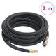 Vidaxl Air Hose Hybrid 0,6 '' 2 m Gummi und PVC Schwarz