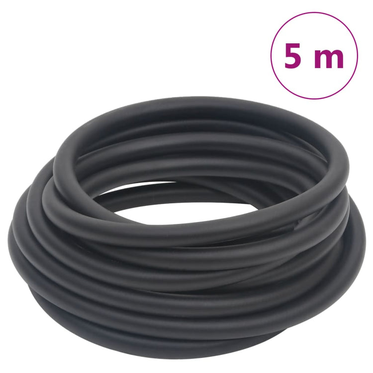 Vidaxl Air Hose Hybrid 0,6 '' 5 m Gummi und PVC Schwarz