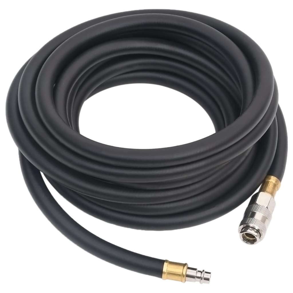 Vidaxl Air Hose Hybrid 0,6 '' 10 m Gummi und PVC Schwarz