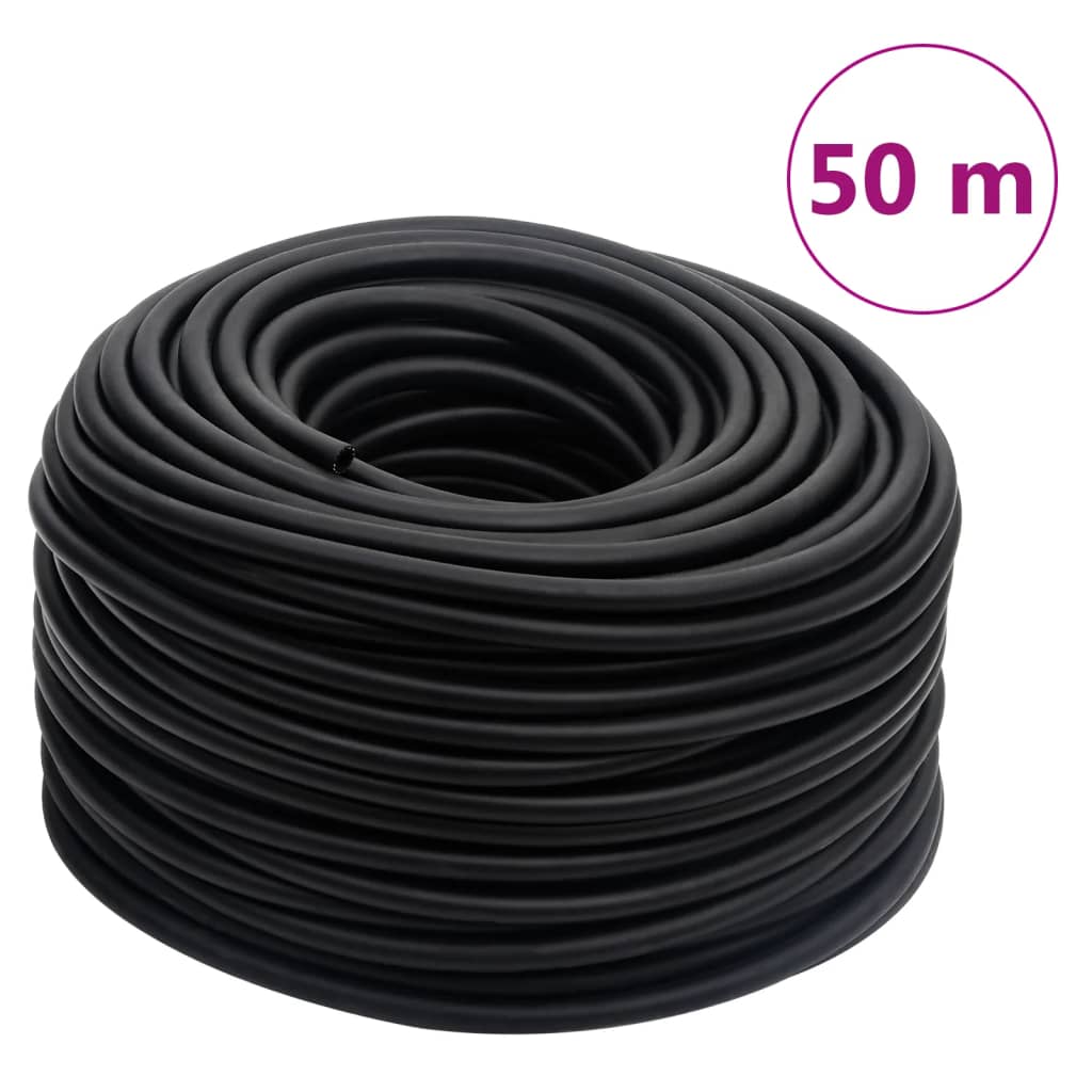 Vidaxl Air Hose Hybrid 0,6 '' 50 m Gummi und PVC Schwarz