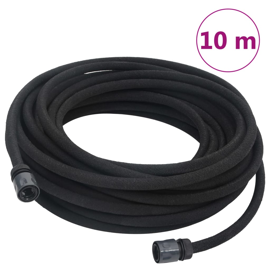 Vidaxl Tropfschlauch 0,6 '' 10 m Gummischwarz
