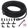 Vidaxl Tropfschlauch 0,6 '' 10 m Gummischwarz