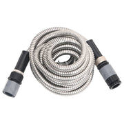 Vidaxl Gartenschlauch mit Sprühkopf 0,6 '' 7,5 m Edelstahl Silber Farbe - afbeelding 3