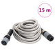 Vidaxl Gartenschlauch mit Sprühkopf 0,6 '' 15 m Edelstahl Silber Farbe