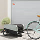 Vidaxl Fahrradanhänger 45 kg Eisen schwarz und grau