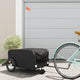 Vidaxl Fahrradanhänger 45 kg Eisen schwarz