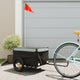 Vidaxl Fahrradanhänger 30 kg Eisen schwarz und grau