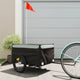 Vidaxl Fahrradanhänger 45 kg Eisen schwarz und grau