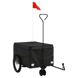 Vidaxl Fahrradanhänger 30 kg Eisenschwarz - afbeelding 2