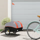 Vidaxl -Fahrradanhänger 30 kg Eisenschwarz und Orange