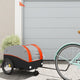 Vidaxl -Fahrradanhänger 30 kg Eisenschwarz und Orange