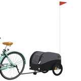 Vidaxl Fahrradanhänger 30 kg Eisenschwarz - afbeelding 3