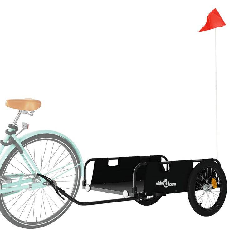 Vidaxl Fahrradanhänger Oxford Stoff und Eisenschwarz