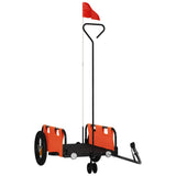 Vidaxl Fahrradanhänger Oxford Fabric und Eisenorange - afbeelding 2