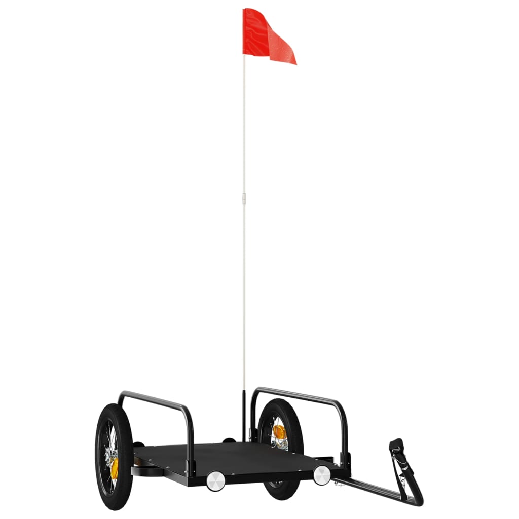 Vidaxl Fahrradanhänger 122x53x31 cm Eisenschwarz