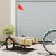 Vidaxl Fahrradanhänger 135x68x37 cm Eisenschwarz