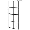 Vidaxl Walk-in Duschwand mit Regal 80x195 cm Esg-Glas Aluminium Schwarz