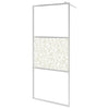 Vidaxl Walk-in-Duschwand mit Regal 100x195 cm ESG-Glas-Aluminiumchrom