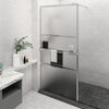 Vidaxl Walk-in-Duschwand mit Regal 115x195 cm ESG-Glas-Aluminiumchrom