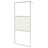 Vidaxl Walk-in-Duschwand mit Regal 115x195 cm ESG-Glas-Aluminiumchrom