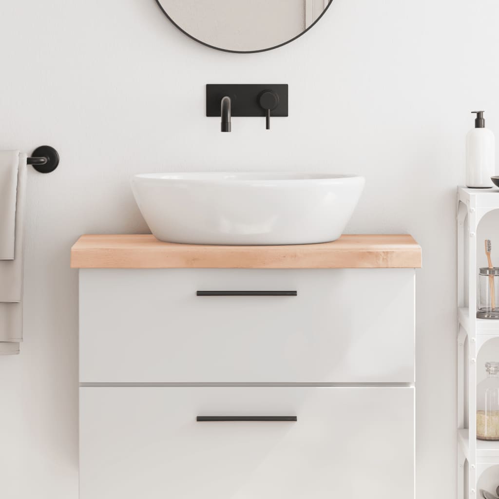 VIDAXL WASHBAIN TABELLE 80x30x (2-6) cm unbehandeltes festes Holz