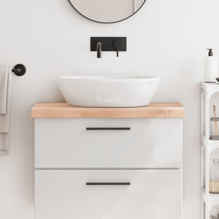 VIDAXL WASHBAIN TABELLE 80x30x (2-6) cm unbehandeltes festes Holz