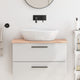 VIDAXL WASHBAIN TABELLE 80x40x2 cm Unbehandeltes massives Holz
