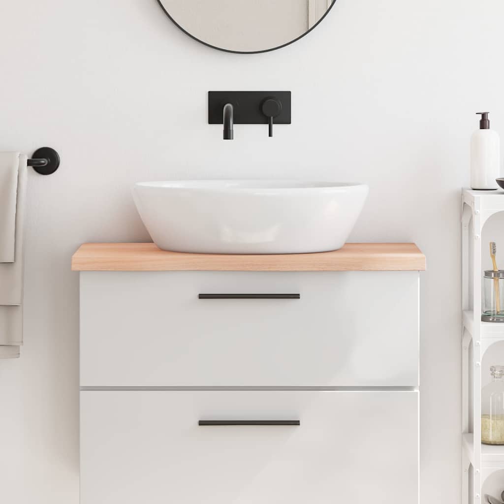 VIDAXL WASHBAIN-TABELLE 80x40x (2-4) cm unbehandeltes festes Holz