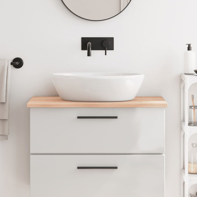VIDAXL WASHBAIN -TABELLE 80x50x2 cm Unbehandeltes massives Holz